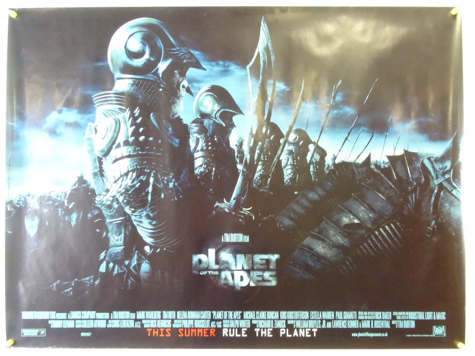 planet of the apes 2001 movie poster