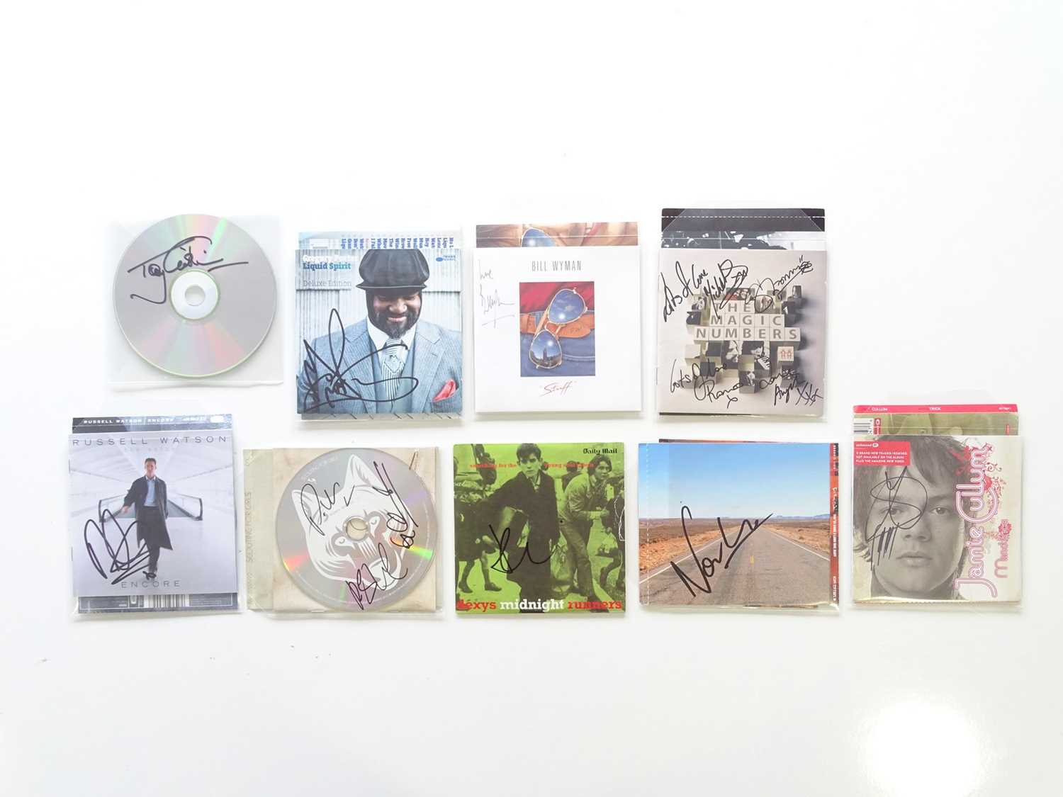 Lot 460 - A collection of signed CDs by various male...