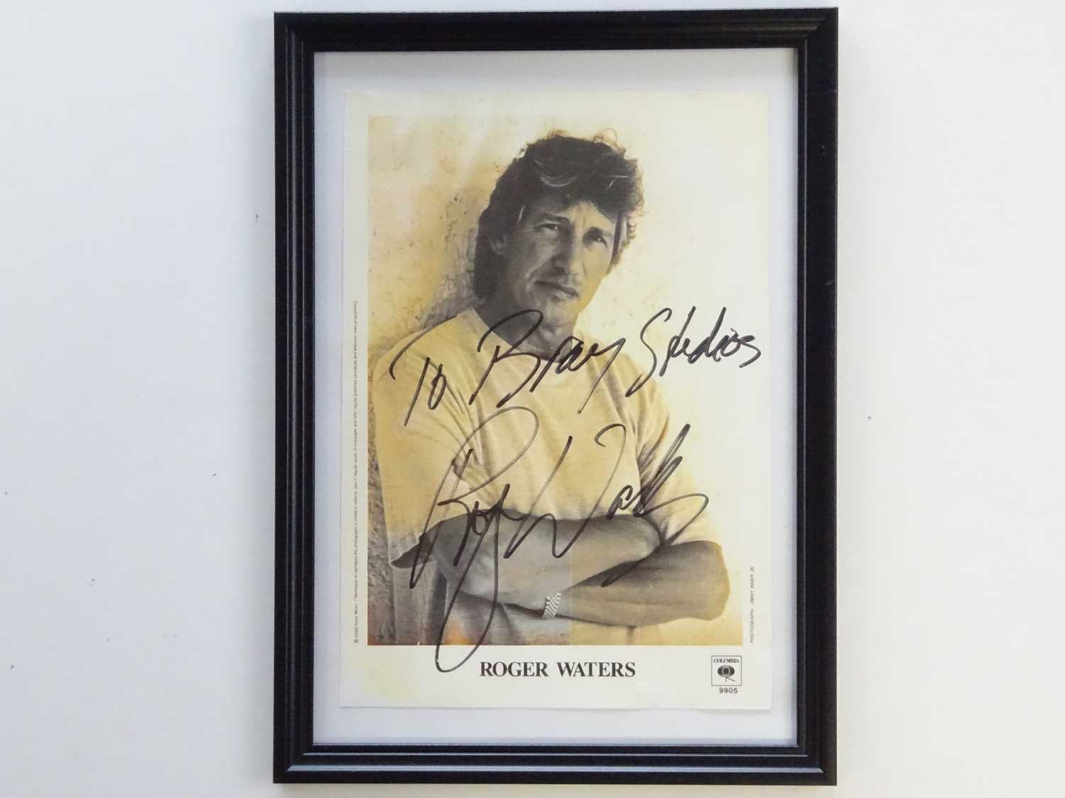 Lot 470 - ROGER WATERS: A signed 10"x8" colour...
