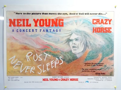 Lot 477 - NEIL YOUNG - A UK Quad for 'The Rust Never...