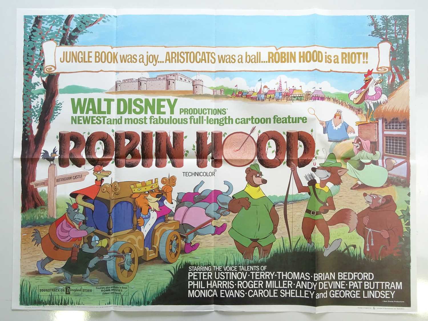 Lot 111 WALT DISNEY ROBIN HOOD 1973 Lot X 4 lot-111-walt-disney-robin-hood-1973-lot-x-4