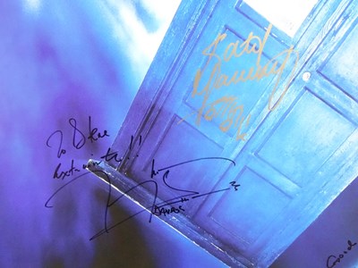 Lot 207 - DR WHO: A multi-signed promotional poster to...