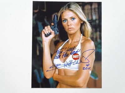Lot 332 - JAMES BOND - A group of 10" x 8" signed...