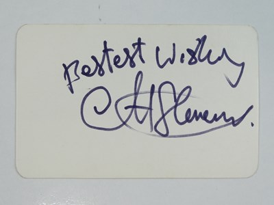 Lot 168 - CAT STEVENS - A signed card - PROVENANCE: The...