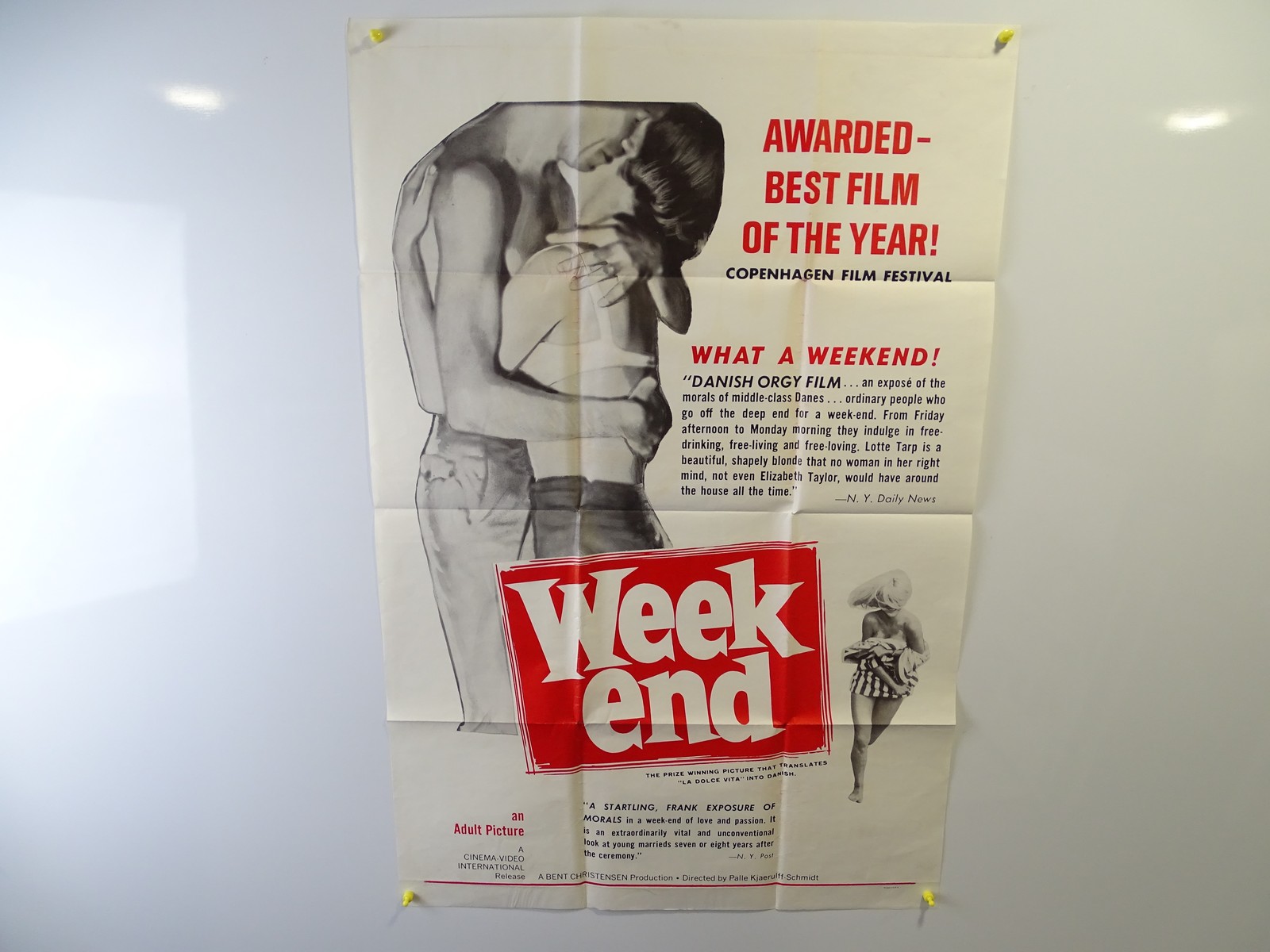 Lot 289 - A pair of adult interest film posters