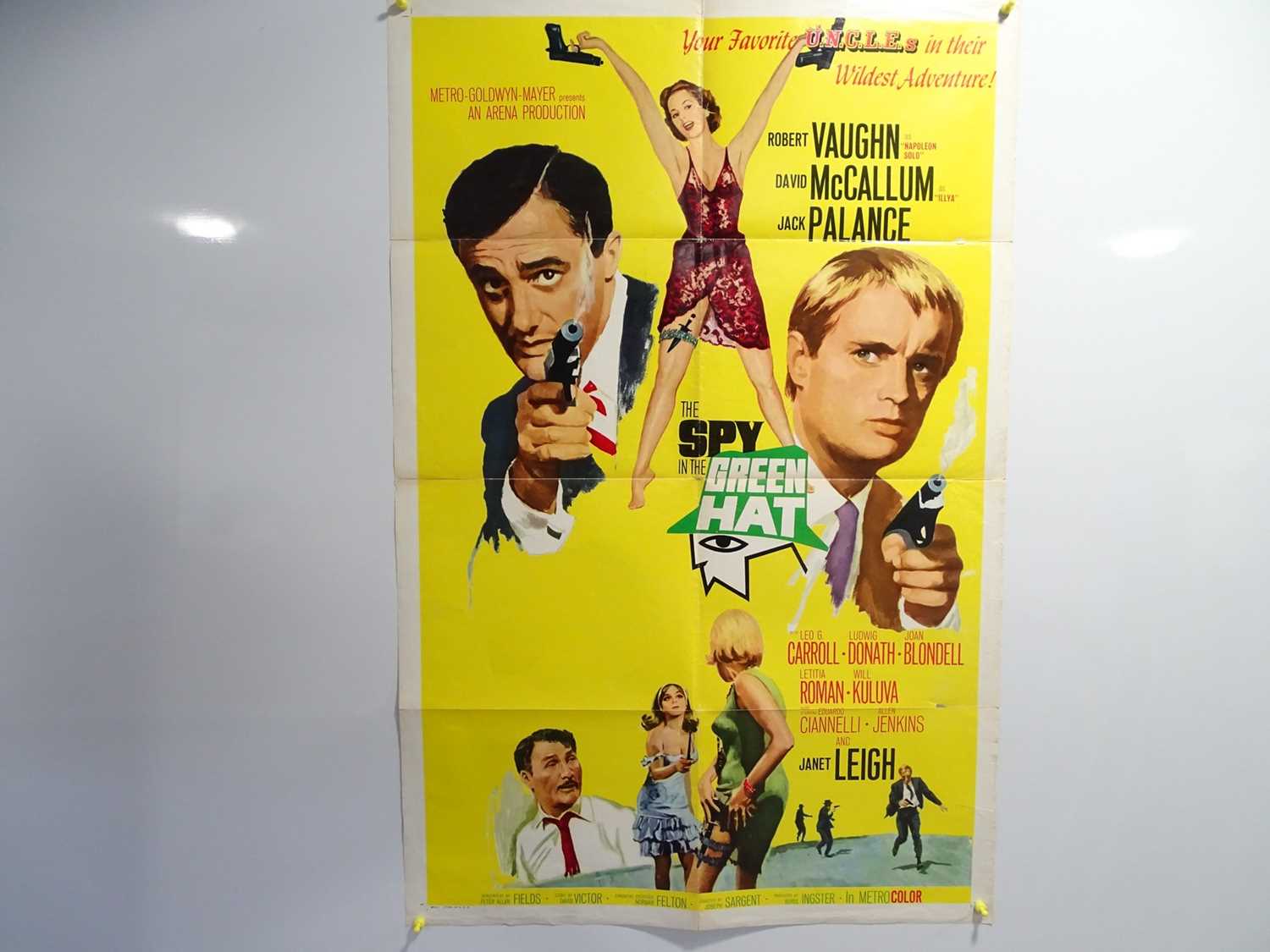 Lot 94 - THE SPY IN THE GREEN HAT (1966) - One sheet...