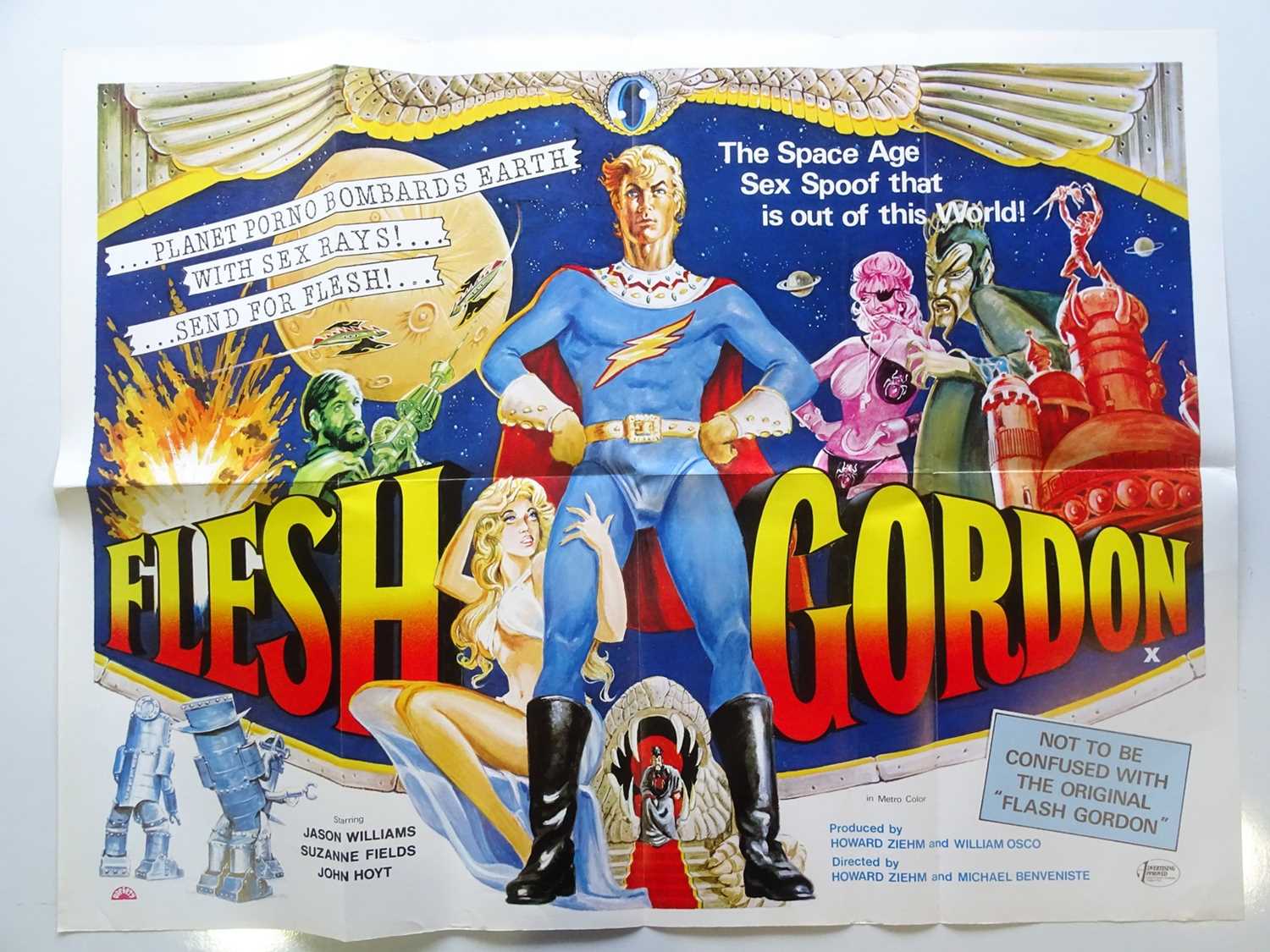 Lot 202 - FLESH GORDON (1974) - UK Quad Film Poster -