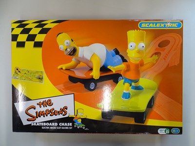 Lot 111 - A MICRO SCALEXTRIC The Simpsons Skateboard...