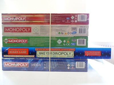 Lot 120 - A group of Monopoly sets, mostly sealed as new...