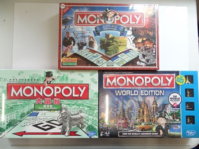 Lot 121 - A group of Monopoly sets, all sealed as new,...