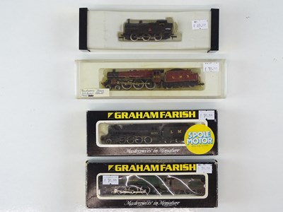 Lot 137 - A group of FARISH and PECO N gauge steam...