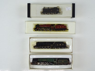 Lot 137 - A group of FARISH and PECO N gauge steam...