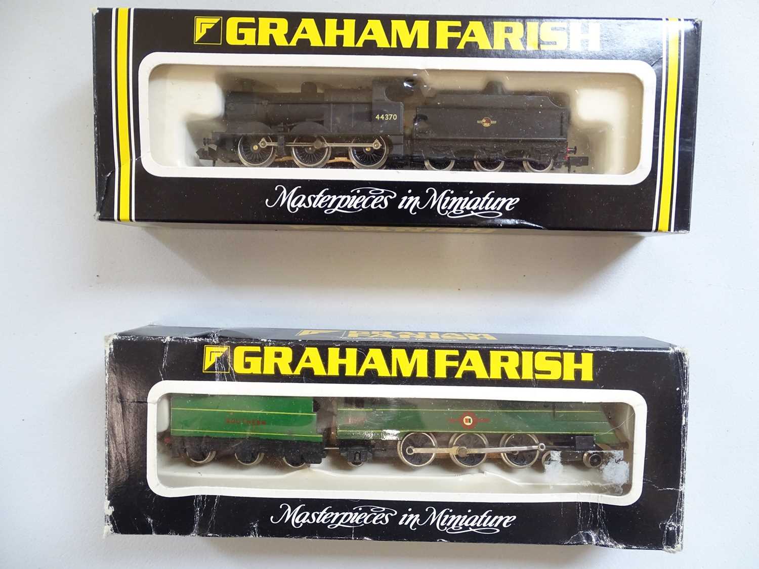 Lot 143 - A pair of GRAHAM FARISH N Gauge steam...