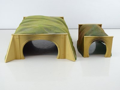 Lot 145 - A pair of HORNBY DUBLO Gauge tunnels to...