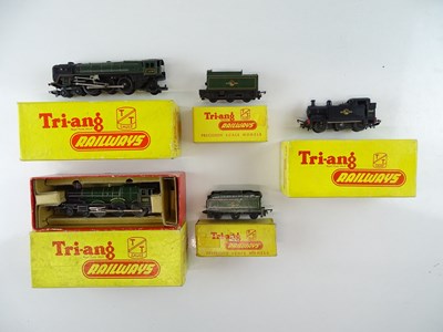Lot 153 - A group of TRI-ANG TT Gauge steam locomotives...