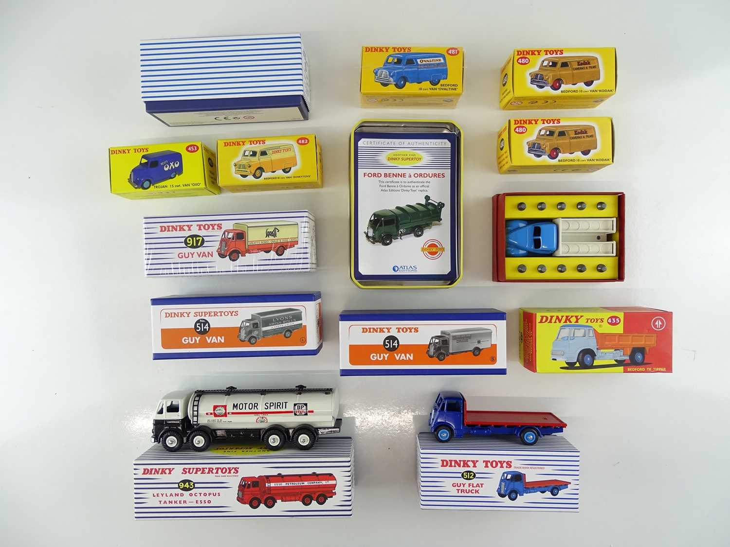 Lot 15 - A group of ATLAS DINKY lorries and vans from...