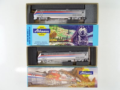 Lot 180 - A pair of ATHEARN kit built HO Gauge American...