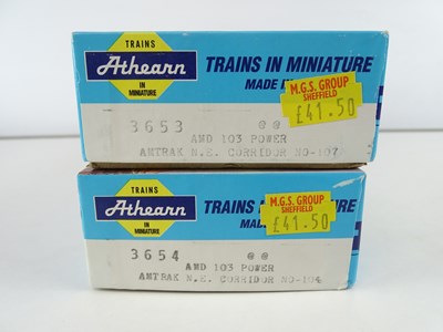 Lot 181 - A pair of HO Gauge ATHEARN kit built American...