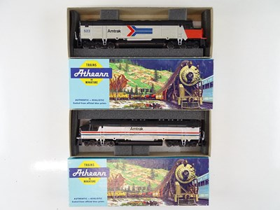 Lot 182 - A pair of HO Gauge ATHEARN kit built American...