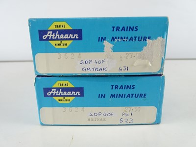 Lot 182 - A pair of HO Gauge ATHEARN kit built American...