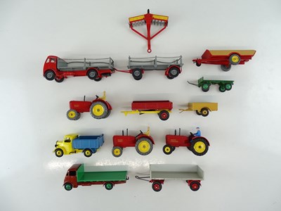 Lot 19 - A group of unboxed DINKY agricultural models,...