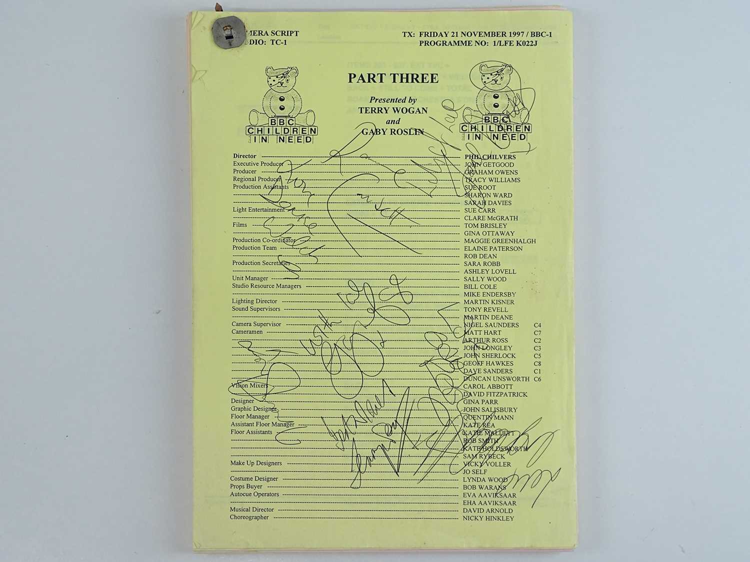 Lot 169 - CHILDREN IN NEED 1997 - A used Part Three...