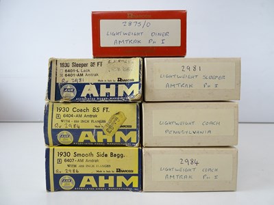 Lot 233 - A group of American Outline HO Gauge passenger...