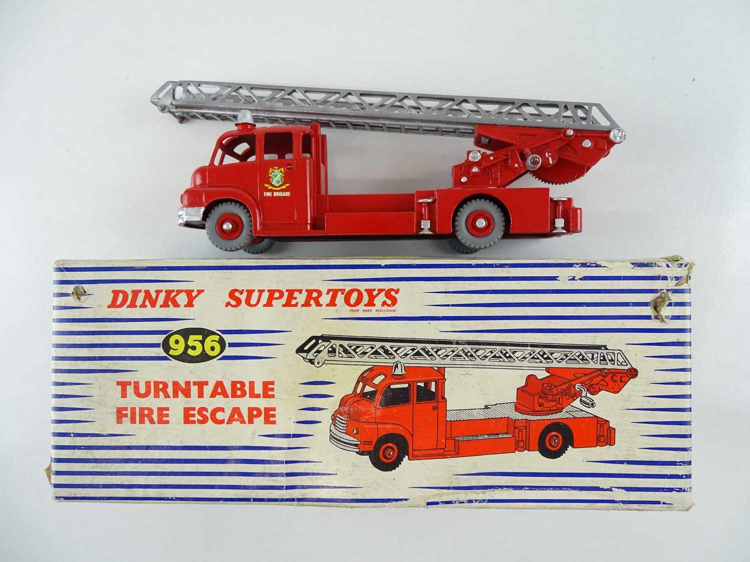 Lot 24 - A DINKY 956 Turntable Fire Escape repainted to...