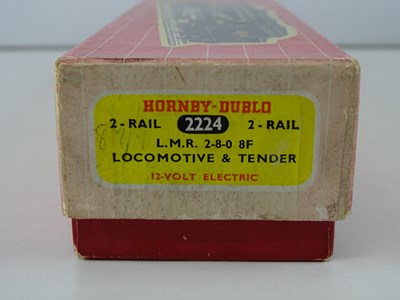 Lot 261 - A HORNBY DUBLO 2224 2-rail Class 8F steam...