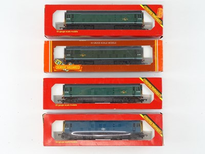 Lot 281 - A group of HORNBY OO Gauge BR Class 25 diesel...