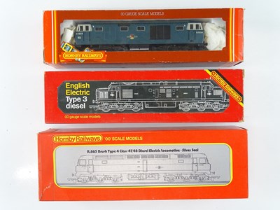 Lot 283 - A group of HORNBY OO Gauge diesel locomotives...