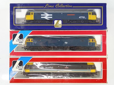 Lot 294 - A group of three LIMA OO Gauge Class 47 diesel...