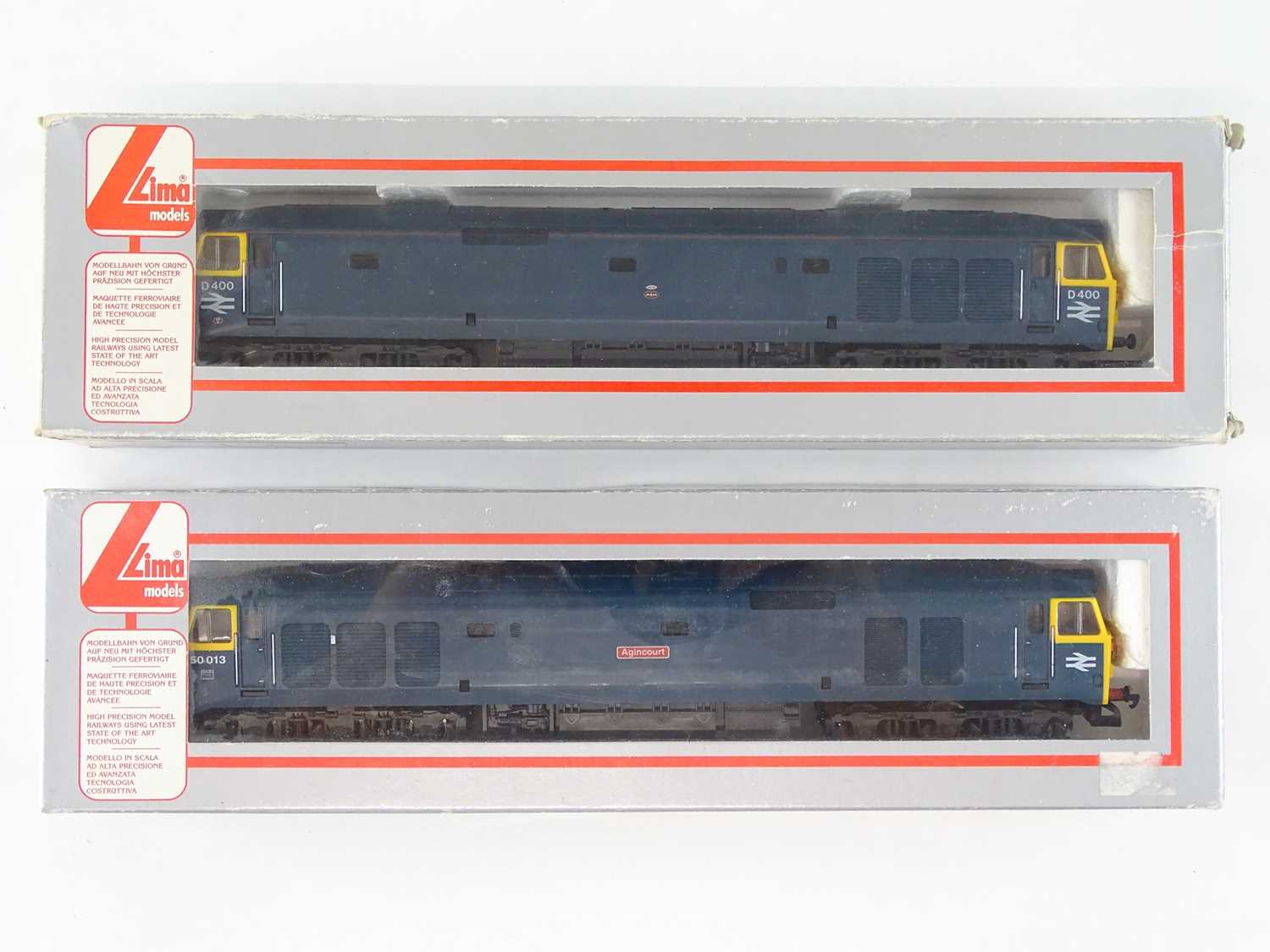 Lot 297 - A pair of LIMA OO Gauge Class 50 diesel...