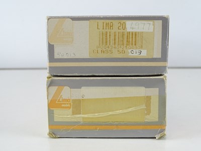 Lot 297 - A pair of LIMA OO Gauge Class 50 diesel...