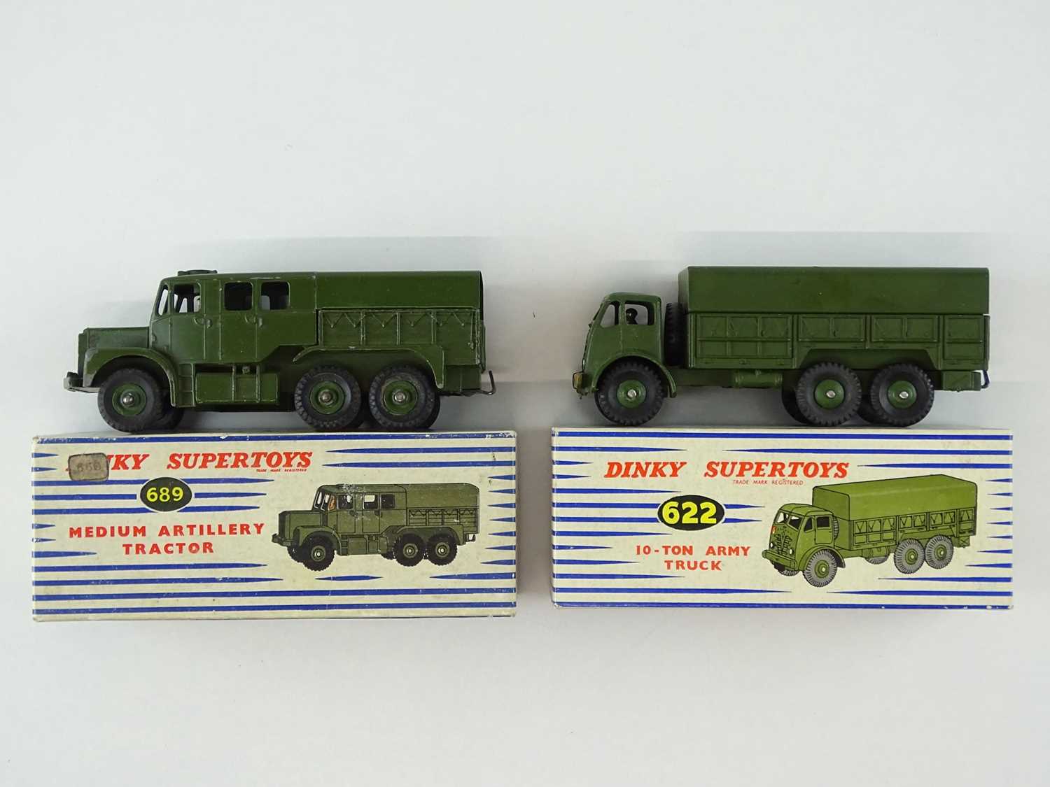 Lot 33 - A pair of DINKY military vehicles comprising a...