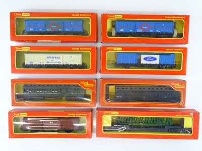 Lot 310 - A group of TRI-ANG OO Gauge vans and wagons to...