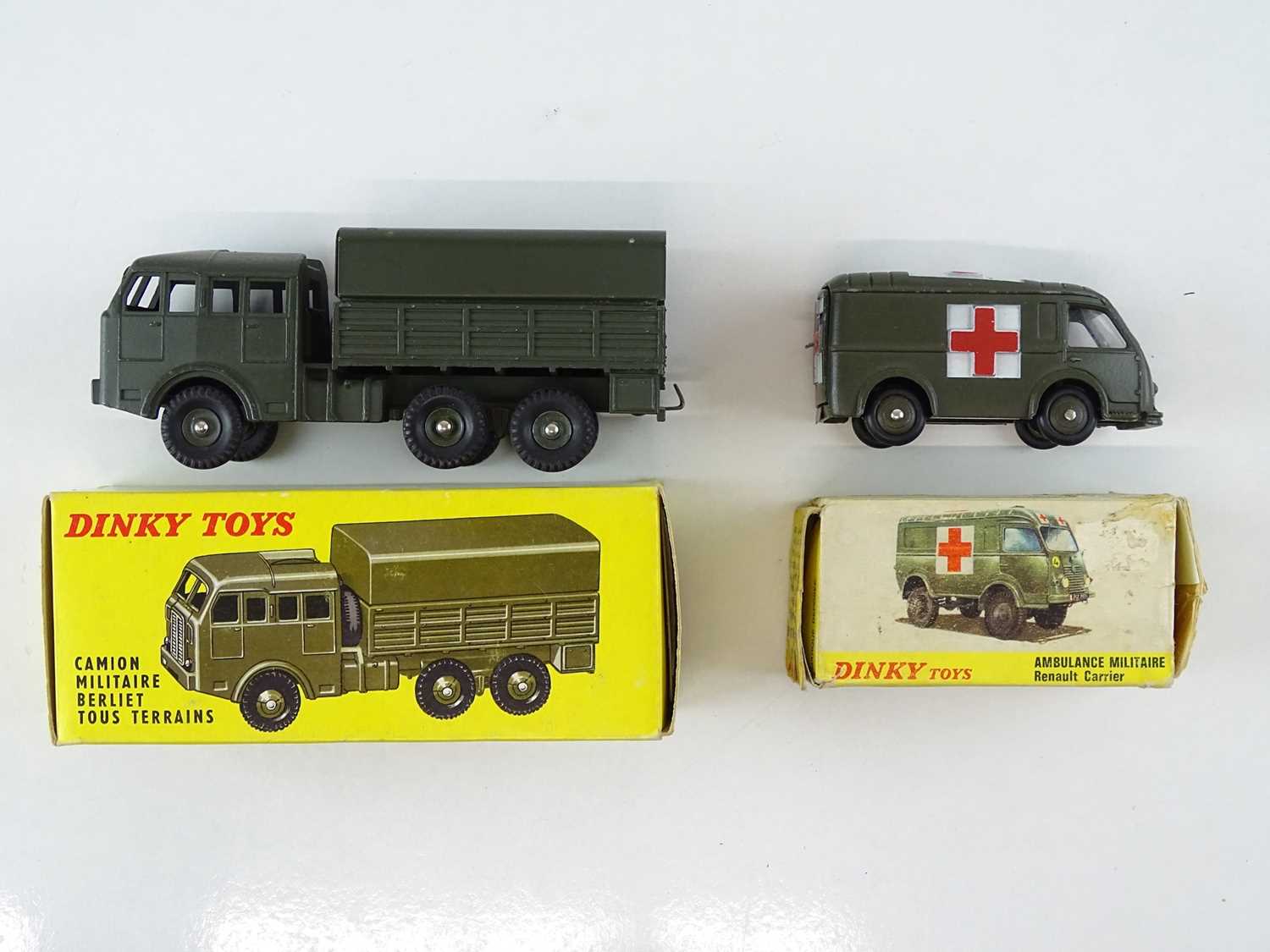Lot 35 - A pair of FRENCH DINKY military vehicles...
