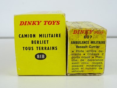 Lot 35 - A pair of FRENCH DINKY military vehicles...