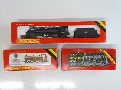 Lot 348 - A group of three HORNBY OO Gauge steam...