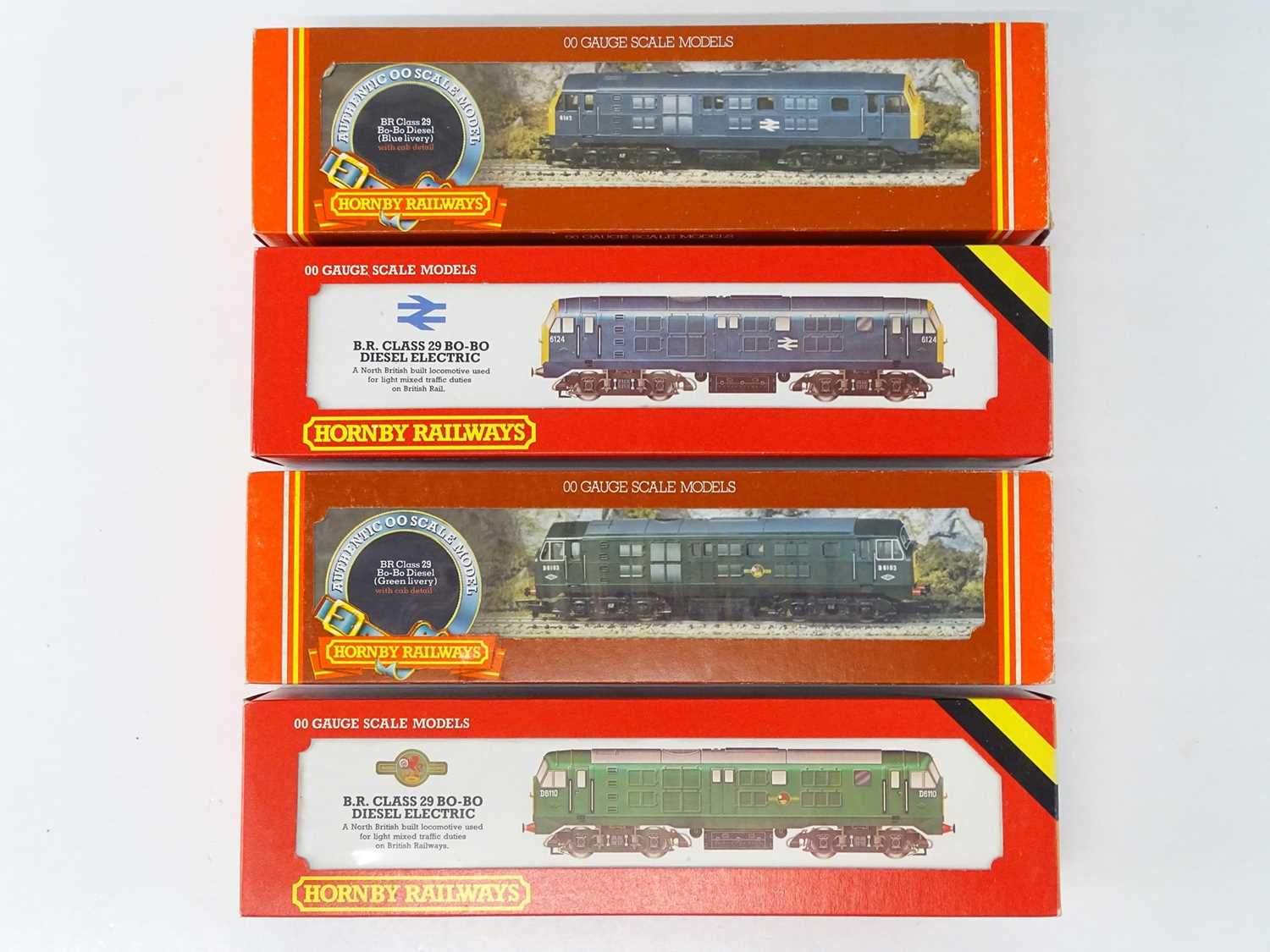 Lot 358 - A group of HORNBY OO Gauge Class 29 diesel...