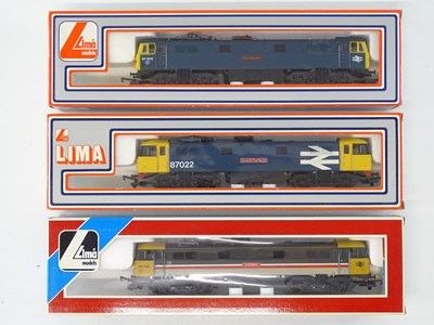 Lot 359 - A group of LIMA OO Gauge Class 87 electric...