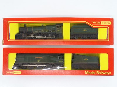 Lot 378 - A pair of OO Gauge TRI-ANG HORNBY steam...