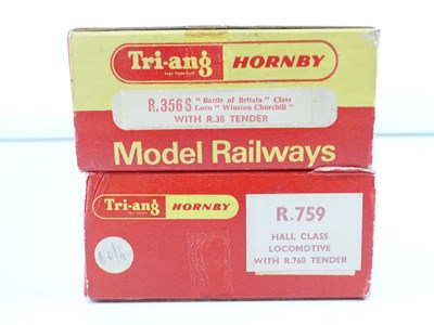 Lot 378 - A pair of OO Gauge TRI-ANG HORNBY steam...