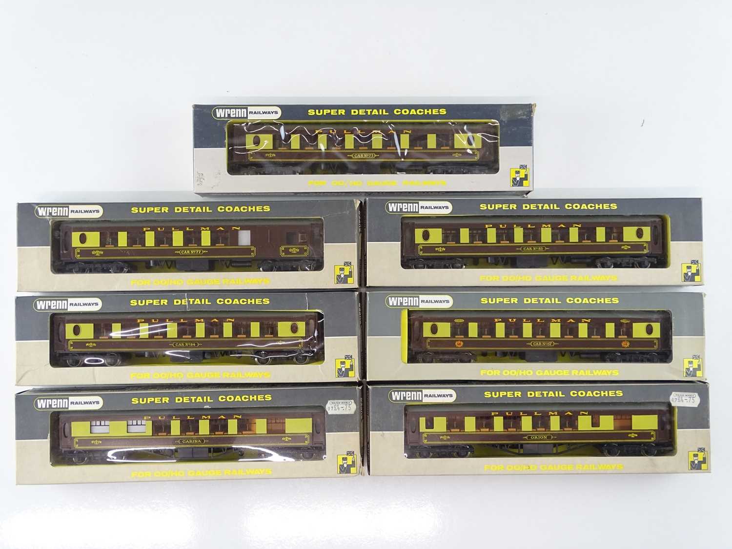 Lot 380 - A group of WRENN OO Gauge Pullman coaches -...