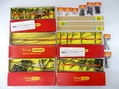 Lot 381 - A group of OO Gauge TRI-ANG / HORNBY catenary...