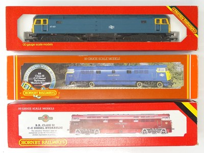 Lot 391 - A group of HORNBY OO Gauge diesel locomotives...