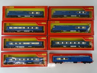 Lot 394 - A group of TRI-ANG - HORNBY OO Gauge blue...