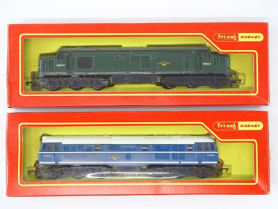 Lot 401 - A pair of TRI-ANG - HORNBY OO Gauge diesel...