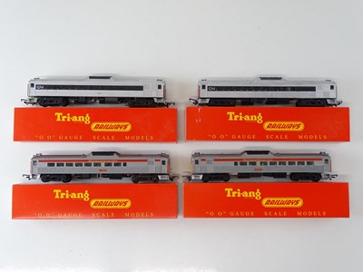 Lot 402 - A group of TRI-ANG OO Gauge Budd diesel...