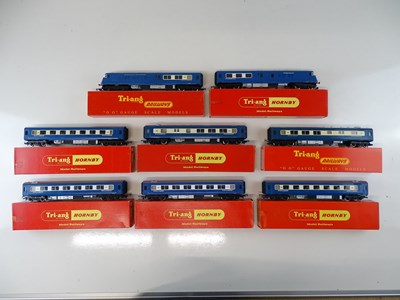 Lot 408 - A group of TRI-ANG HORNBY OO Gauge blue...